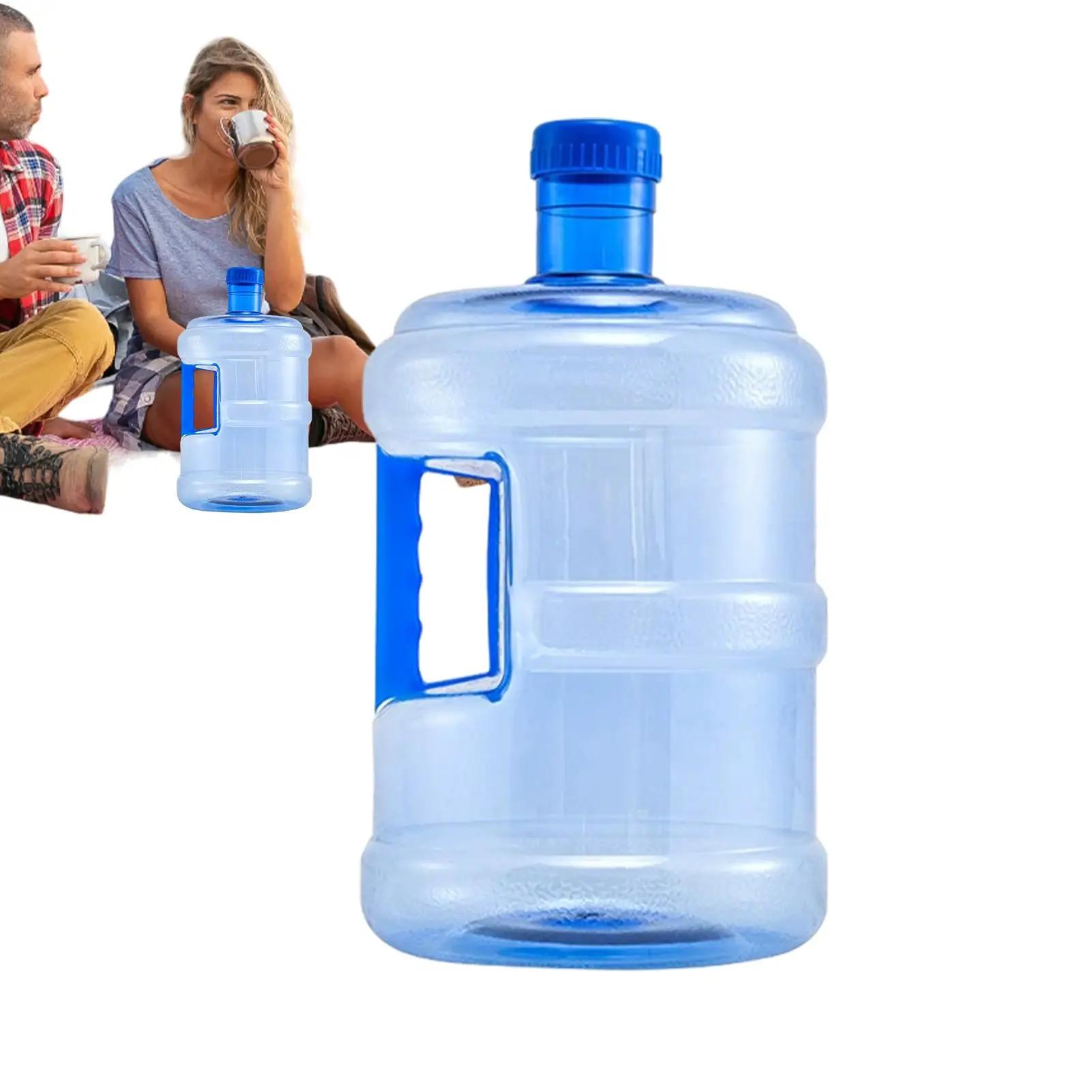 Bouteille d'eau pure 5/7,5 L, réutilisable, portable, pour eau minérale, seau de rangement pour voiture et extérieur, baril distributeur de qualité alimentaire