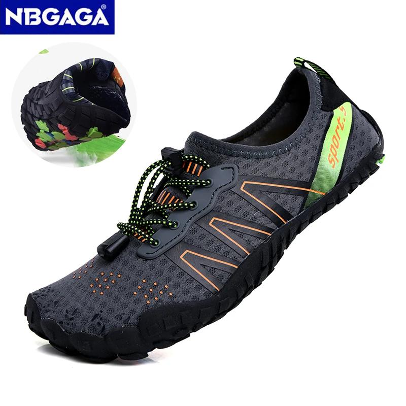 Chaussures d'eau légères à séchage rapide pour hommes et femmes, chaussures d'eau en amont, sports aquatiques de plage en plein air, chaussures d'entraînement de natation, grande taille, 46