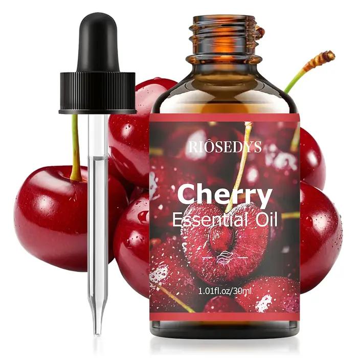 Huile essentielle de cerise, huile parfumée aux notes fruitées et sucrées pour diffuseurs, projets d