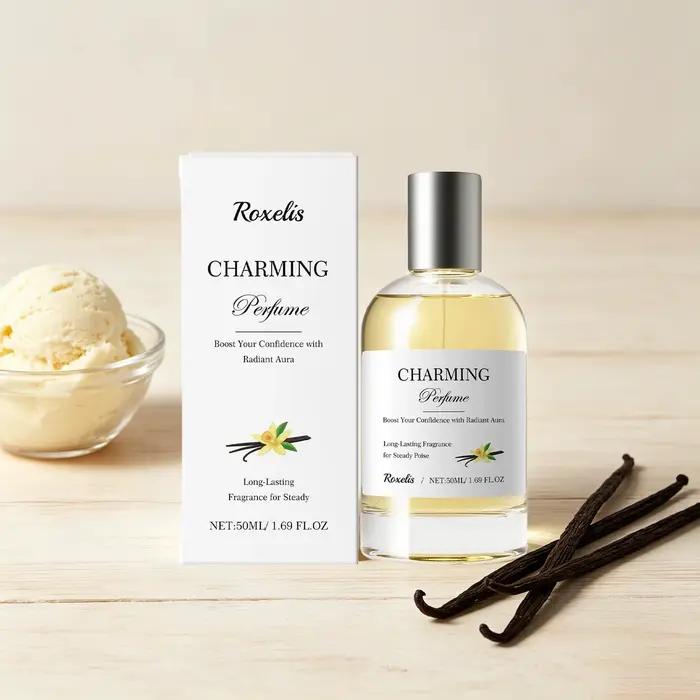 Parfum unisexe 50 ml Ambre Vanille, fragrance longue durée, élimine les mauvaises odeurs, rehausse le charme, rafraîchissant, élégant, pour usage quotidien