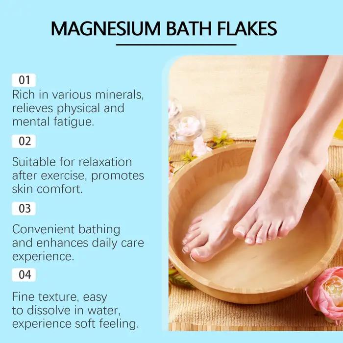 Comprimés de sel de bain en magnésium, Spa, Exfoliation du corps, élimination des peaux mortes, améliore la rugosité, soulage la Fatigue, nettoyant, produit de soins pour la peau