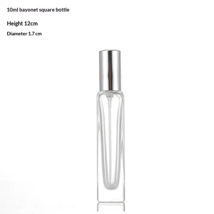 Flacons de parfum vides en verre de 10 ml, flacons ronds épais transparents, rechargeables pour la p