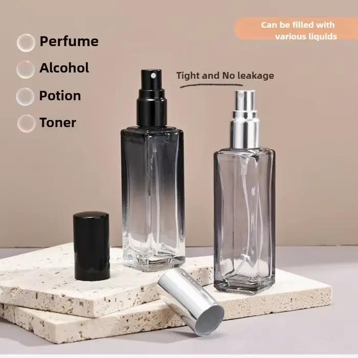 2 pièces 20/10ML vaporisateur de parfum de haute qualité dégradé bleu bouteille de parfum voyage cosmétique rechargeable vaporisateur vide Mini