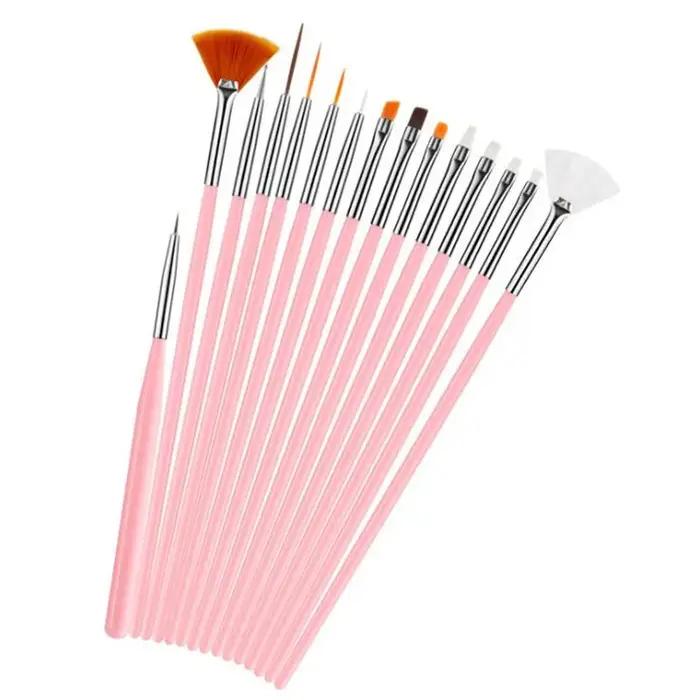 Lot de 15 pinceaux à fondant pour gâteaux, outils de décoration DIY pour la pâtisserie, stylo-pinceau pour peinture sur fondant, outils de décoration de biscuits