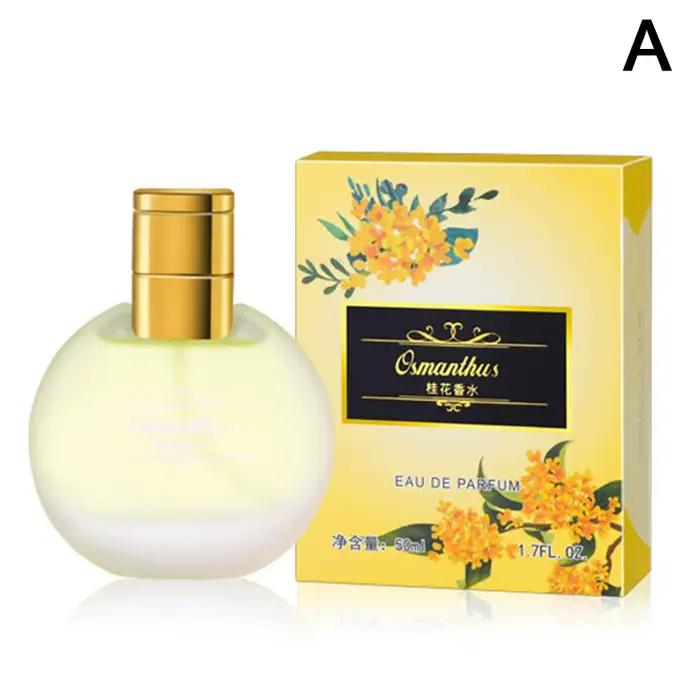 Parfum Floral Frais pour Femme Osmanthus Jasmin Lys Rose – Spray Parfumé Floral Élégant pour Rendez-