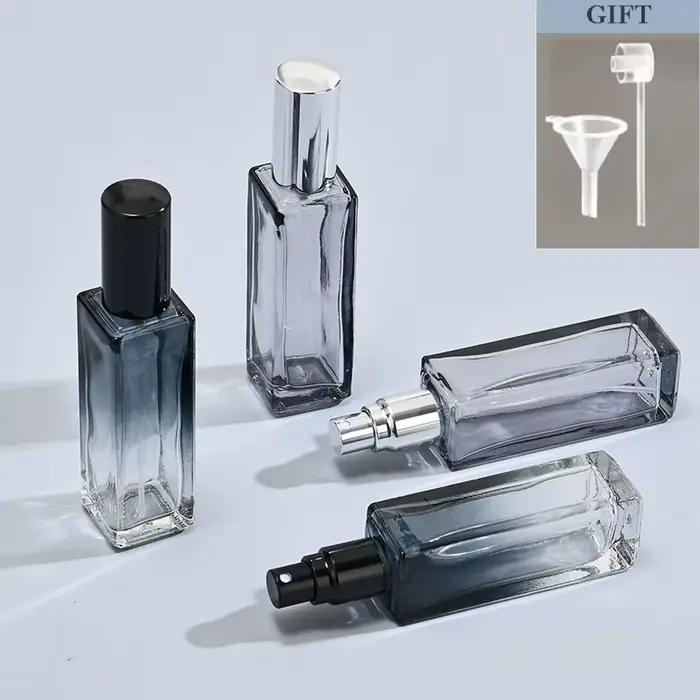2 pièces 20/10ML vaporisateur de parfum de haute qualité dégradé bleu bouteille de parfum voyage cosmétique rechargeable vaporisateur vide Mini