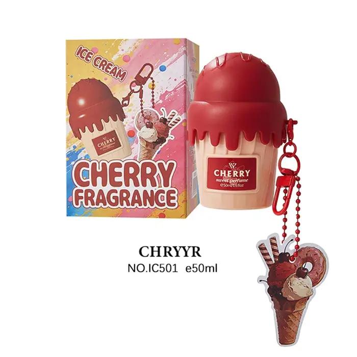 Parfum Corporel en Spray 50ml en Forme de Croissant Glacé, Parfum Cerise, Fraise et Chocolat, Penden