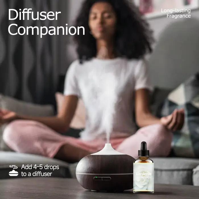 Huile essentielle de gardénia, huile parfumée florale de luxe pour diffuseurs, loisirs créatifs et aromathérapie, parfum doux, crémeux et élégant