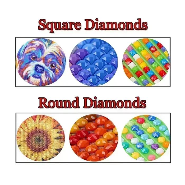 Peinture de diamant 5D DIY, motif danse dans l'eau, ensemble complet de peinture de diamant carrée et ronde, art de la mosaïque, décoration de la maison, cadeau sans cadre