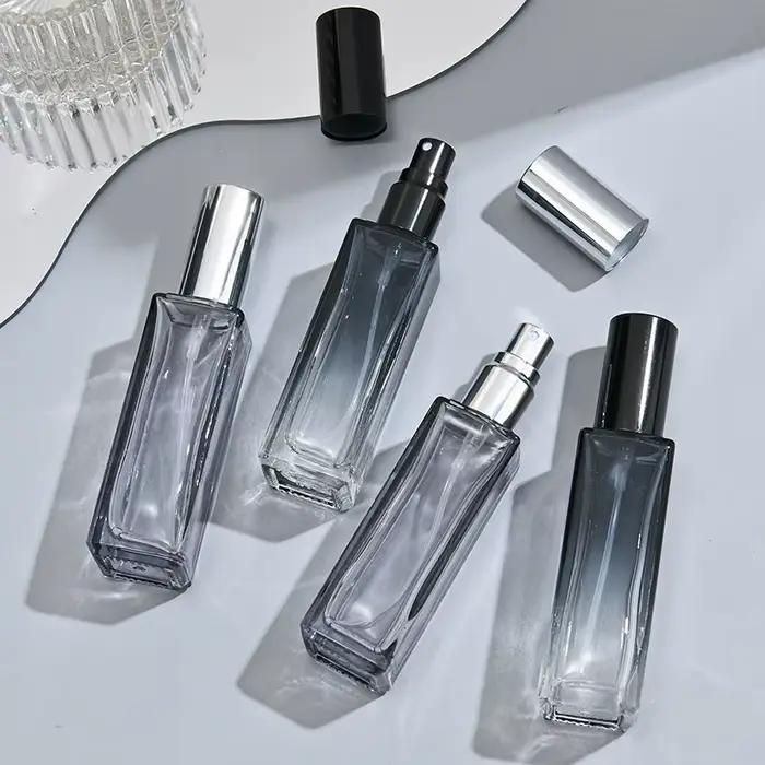 2 pièces 20/10ML vaporisateur de parfum de haute qualité dégradé bleu bouteille de parfum voyage cosmétique rechargeable vaporisateur vide Mini