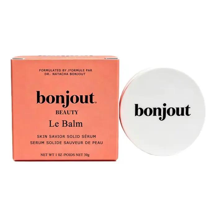 Le Balm, sérum solide de Bonjout Beauty, 30 g, sans parfum, baume réparateur, baume hydratant en profondeur, baume apaisant pour le visage, pour les peaux dont la barrière cutanée est endommagée.
