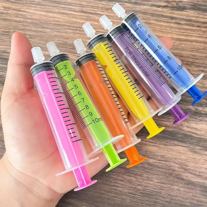 1 pièce 10 ml Seringue à parfum colorée à embout droit, outil de distribution et extracteur de parfum
