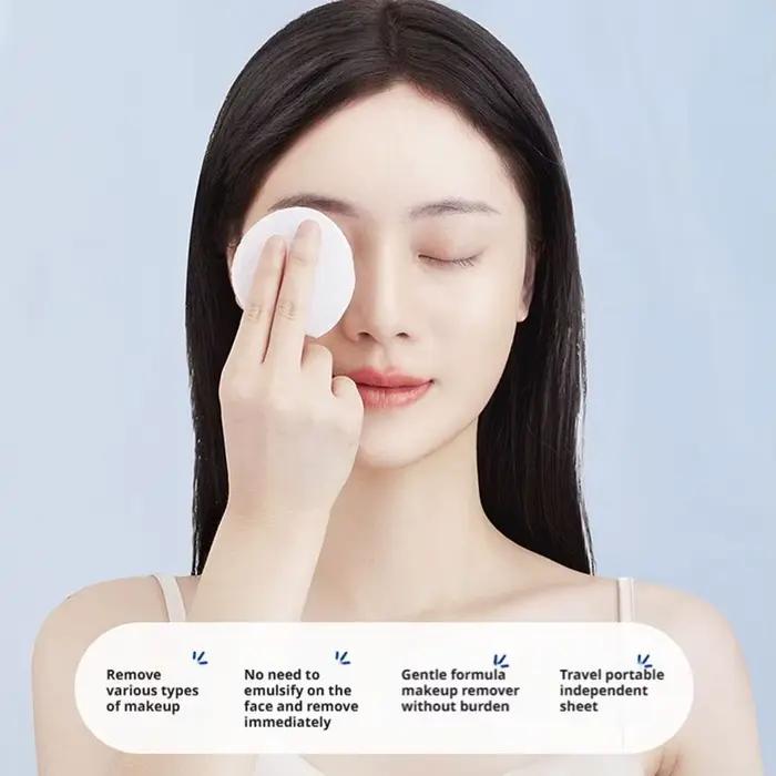 Nettoyage des lèvres et des yeux du visage, démaquillant jetable, Portable, apaisant, rafraîchissant, lingettes humides, démaquillant douces