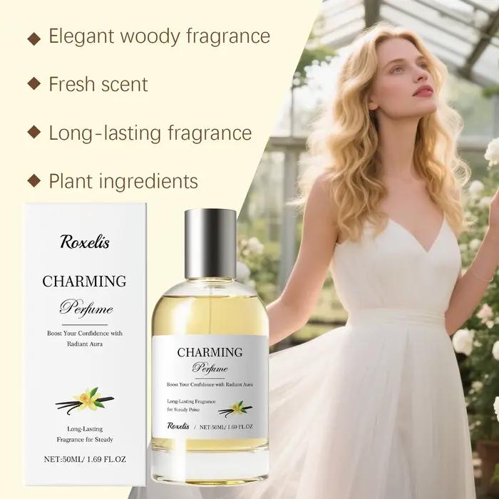 Parfum unisexe 50 ml Ambre Vanille, fragrance longue durée, élimine les mauvaises odeurs, rehausse le charme, rafraîchissant, élégant, pour usage quotidien