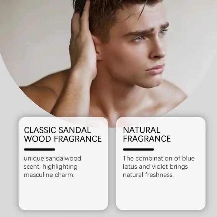 Parfum d'Attraction Homme Eau de Parfum, Hormones, Charisme, Parfum Naturel Haut de Gamme, Frais, Parfum d'Affaires pour Rendez-vous