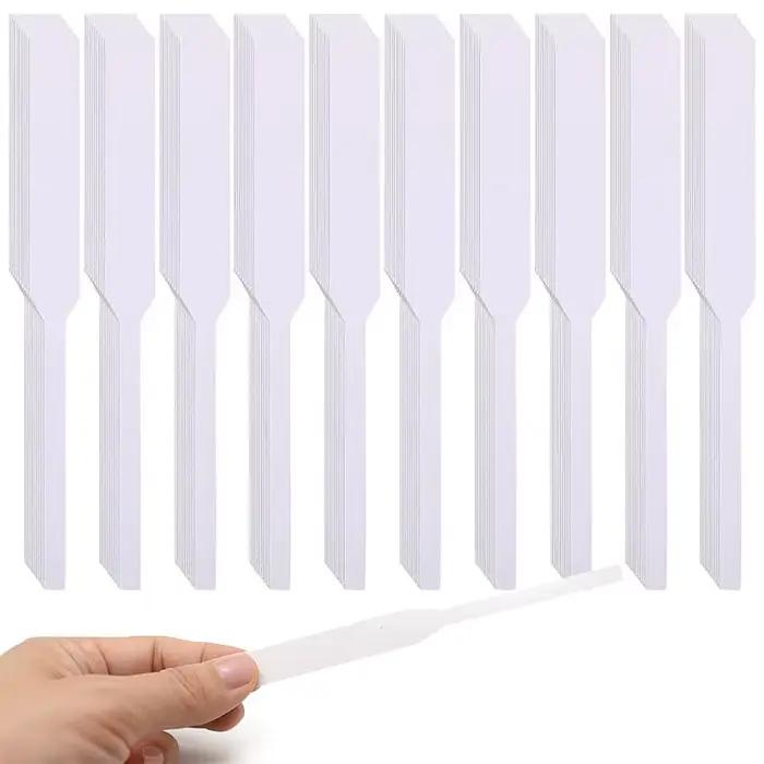 Bandes de test de parfum 100/200 pièces – Bâtonnets en papier pour échantillons de parfum, échantillonnage d'huiles essentielles, évaluation des arômes TMZ