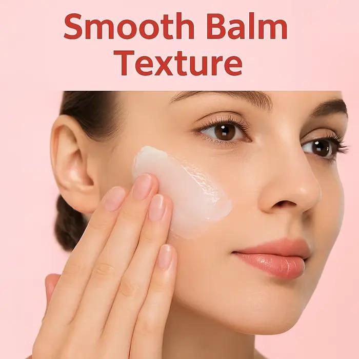 Baume démaquillant, à double effet de dissoudre les cosmétiques et de nettoyer, apaisant la peau