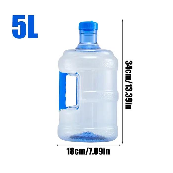 Bouteille d'eau pure 5/7,5 L, réutilisable, portable, pour eau minérale, seau de rangement pour voit