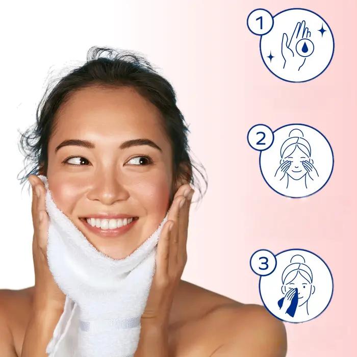 Baume démaquillant, à double effet de dissoudre les cosmétiques et de nettoyer, apaisant la peau