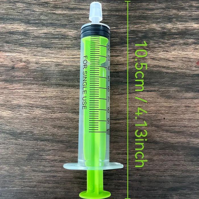 1 pièce 10 ml Seringue à parfum colorée à embout droit, outil de distribution et extracteur de parfum