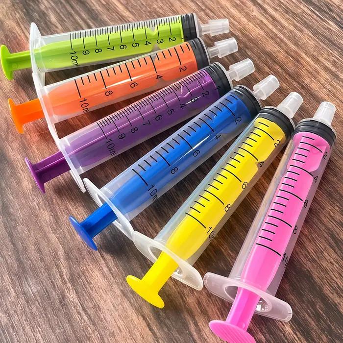 1 pièce 10 ml Seringue à parfum colorée à embout droit, outil de distribution et extracteur de parfum