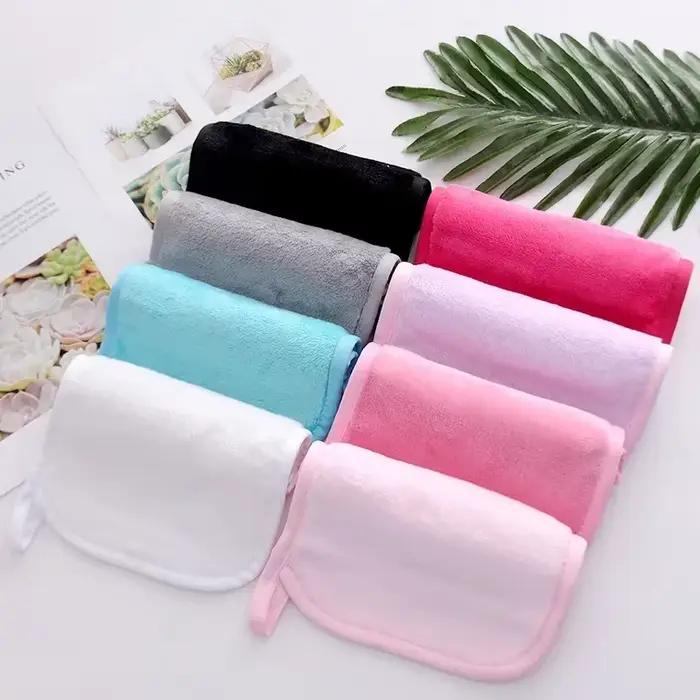 Tampons démaquillants tampons de coton réutilisables gomme de maquillage serviette faciale en microfibre nettoyant pour le visage lingettes de nettoyage soins de la peau outils de beauté