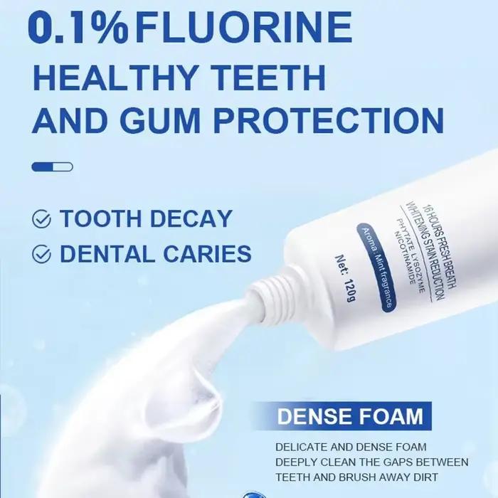 Dentifrice blanchissant Hydroxyapatite, 120g, protège la santé des gencives, élimine les taches de Plaque dentaire fraîche, mauvaise haleine, nettoyage en profondeur, éclaircissant ﻿