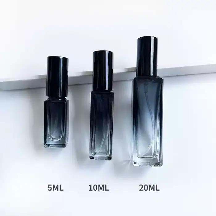 Flacon pulvérisateur en verre de qualité supérieure pour échantillons de parfum/decantation, 10 ml/5