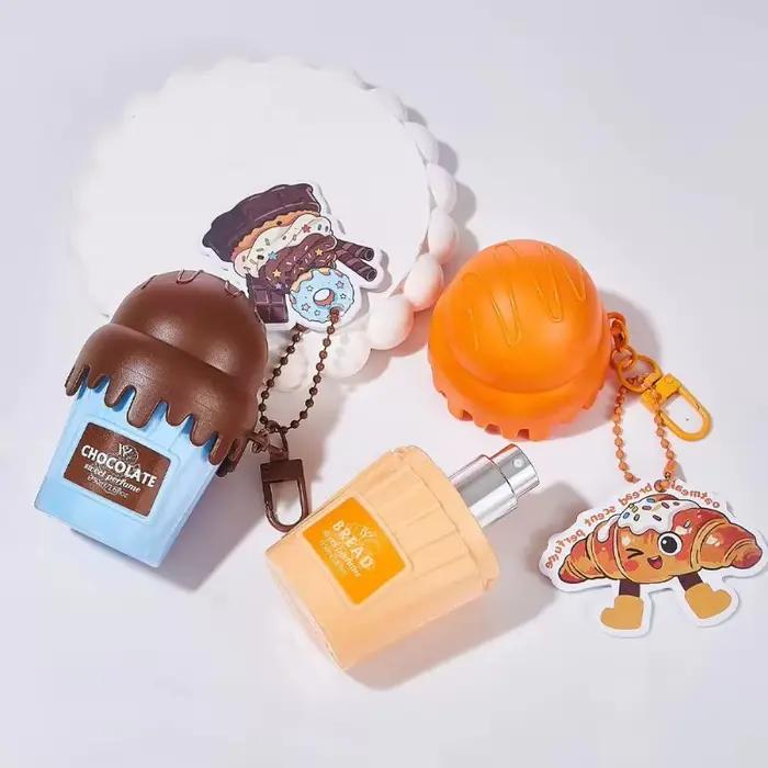 Eau de toilette gourmet en forme de glace, Dubaï, Arabie, 50 ml, parfum cerise, fraise, chocolat, pendentif mignon et délicat, parfum pour le corps
