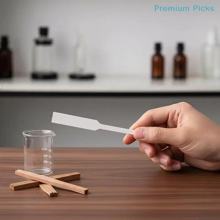 100 feuilles de papier testeur de parfum hautement absorbant, jetables et professionnels, pour tester des échantillons de parfum.