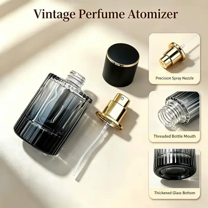 Flacon de parfum 30 ml en verre avec atomiseur, tube en verre coloré, vaporisateur de parfum, flacon de reconditionnement, flacon vaporisateur hydratant, flacons rechargeables