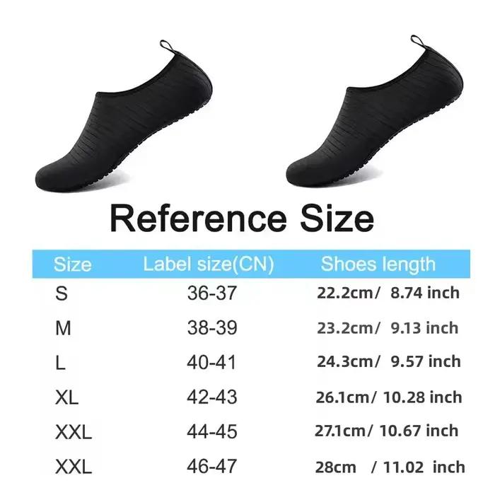 Chaussures d'eau de plage unisexes, pantoufles de natation respirantes à séchage rapide, antidérapantes, baskets de sport décontractées, nouvelle collection été 2024