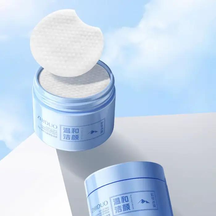 Nettoyage des lèvres et des yeux du visage, démaquillant jetable, Portable, apaisant, rafraîchissant, lingettes humides, démaquillant douces
