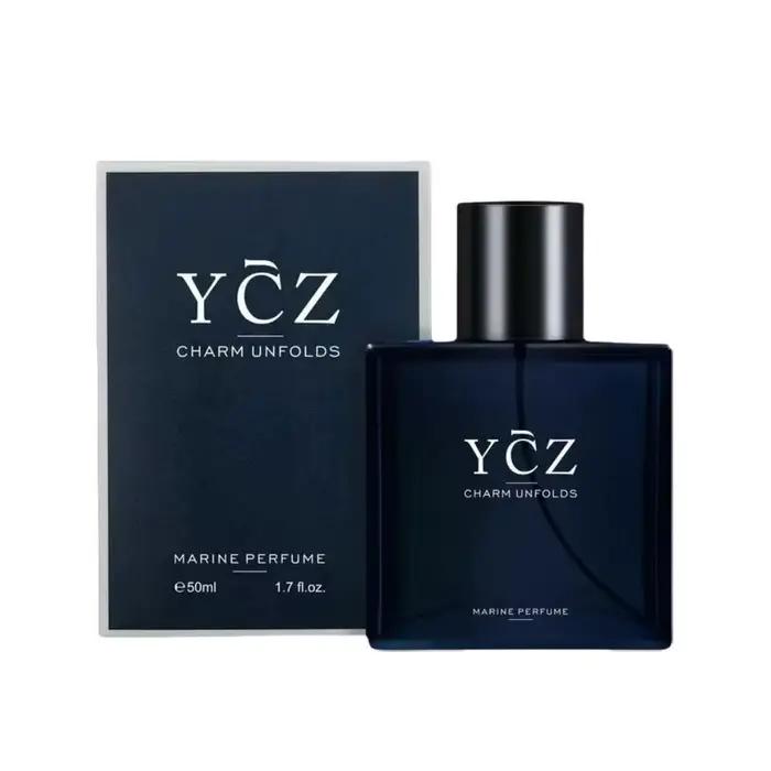 YCZ Blue Parfum pour homme Cologne senteur boisée senteur boisée marine senteur fruitée légère Roman