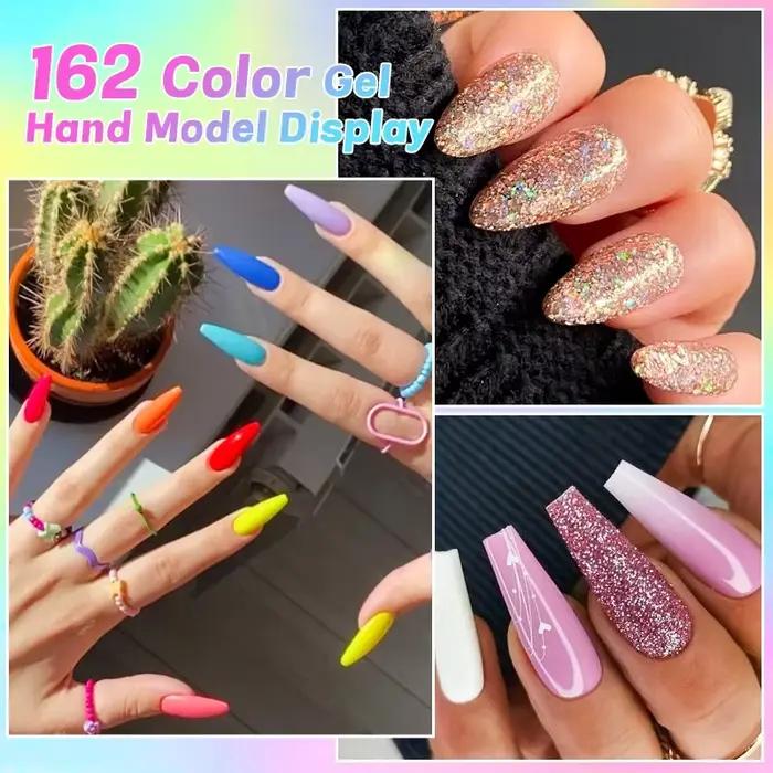 10ml Gel Vernis à ongles 162 couleurs fournitures pour ongles Vernis Semi Permanent Nail Art manucur
