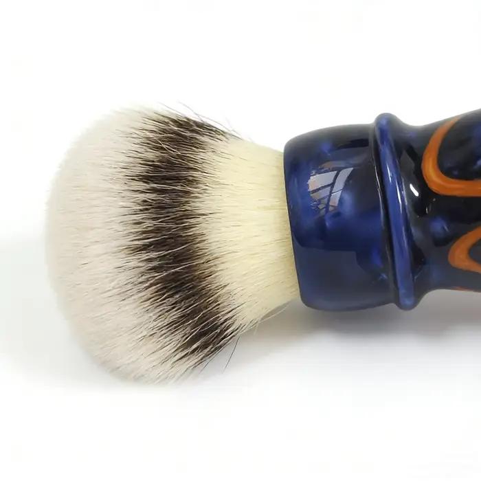 Pinceau à raser Dscosmetic EmberTwist CN6 en poils synthétiques et manche en résine pour homme