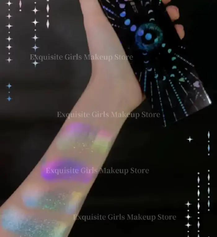 DRAMO 4 couleurs fard à paupières caméléon miroitant paillettes ombre à paupières Palette maquillage