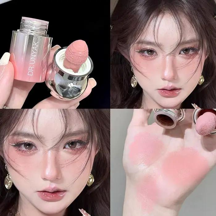 Fard à joues liquide contracté joue visage Blush maquillage imperméable longue durée éclaircissant l