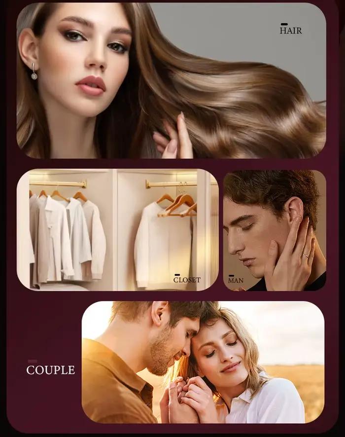 Lot de 2 sprays parfumés à la noix de coco - Désodorisant double usage cheveux et corps à l'arôme longue durée