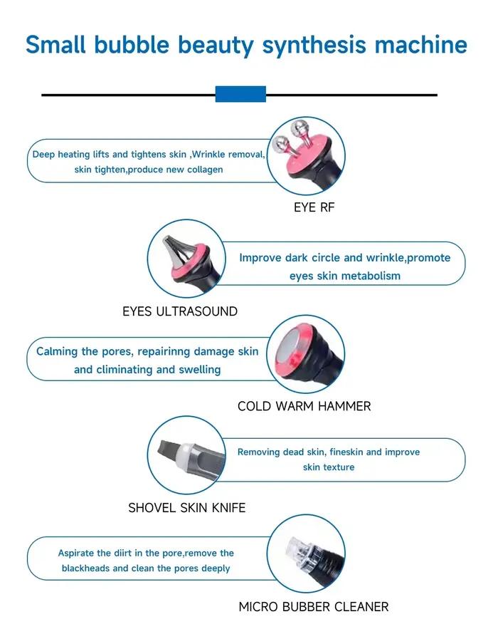 10 en 1 H2O2 oxygène eau Aqua Peeling ascenseur bulle soins de la peau visage nettoyage en profondeur Machine