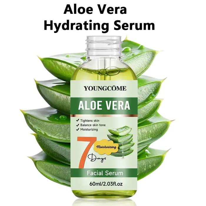 Sérum visage ALOE VERA - Formule raffermissante, hydratante et apaisante pour la peau | Complexion d'équilibre | Essence hydratante naturelle