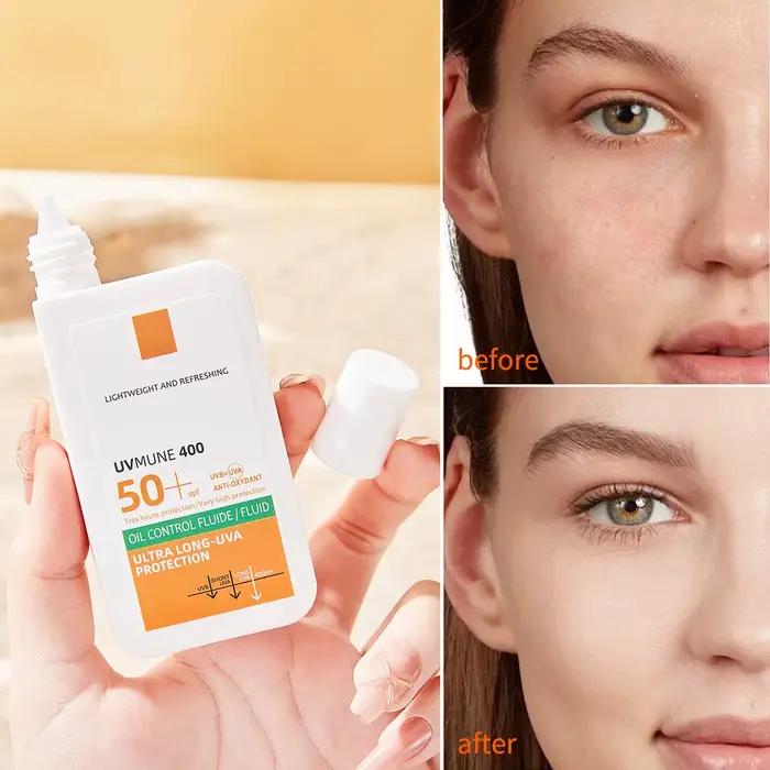 Crème solaire visage longue durée avec une protection UV élevée