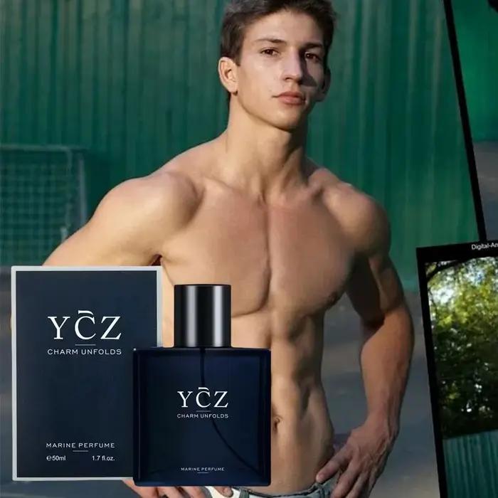 YCZ Blue Parfum pour homme Cologne senteur boisée