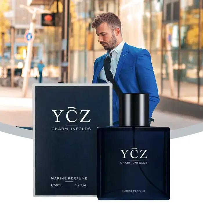 YCZ Blue Parfum pour homme Cologne senteur boisée