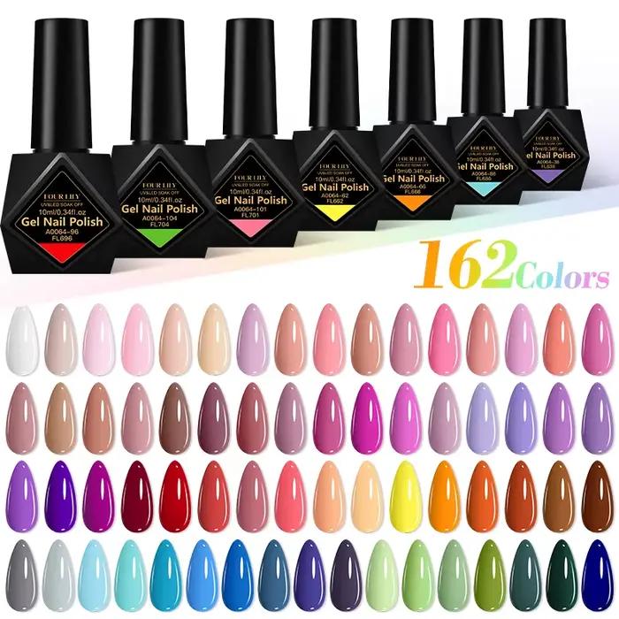 10ml Gel Vernis à ongles 162 couleurs fournitures