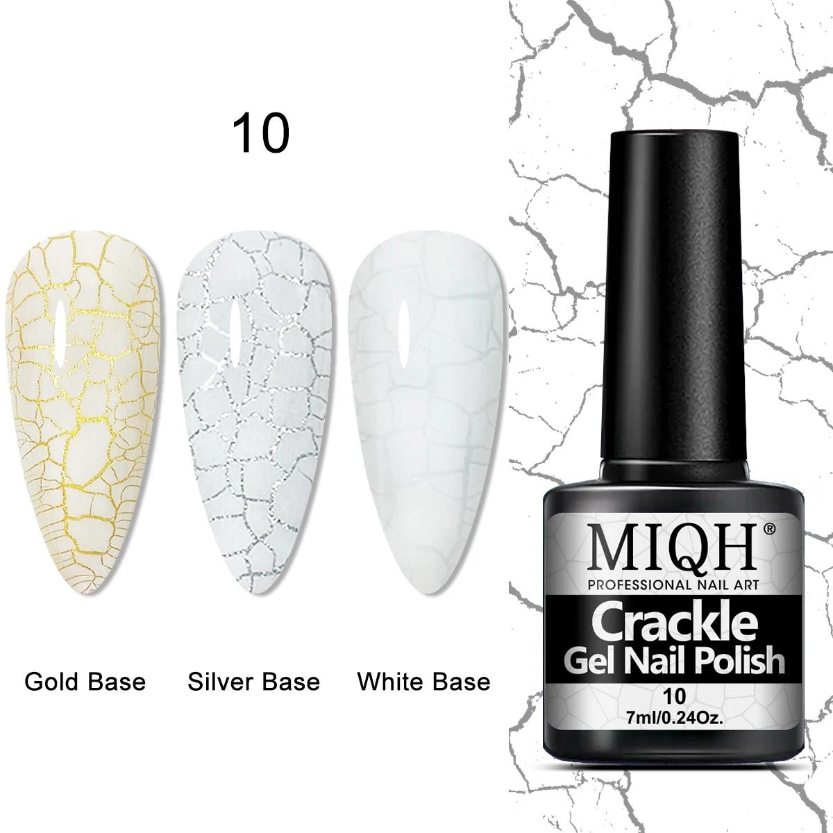 Gel de vernis à ongles craquelé, 7 ml/0,24 oz - Hypoallergénique, sans acétone, séchage par soufflag