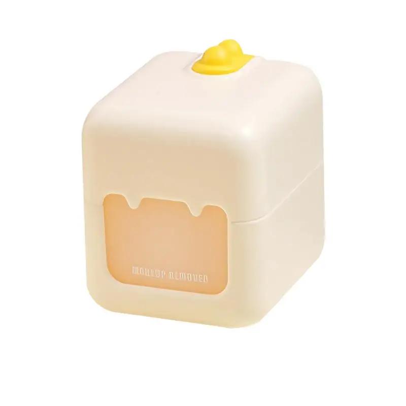 Flacon de voyage portable 2-en-1 pour le démaquillage, étanche, avec compartiment pour le liquide et