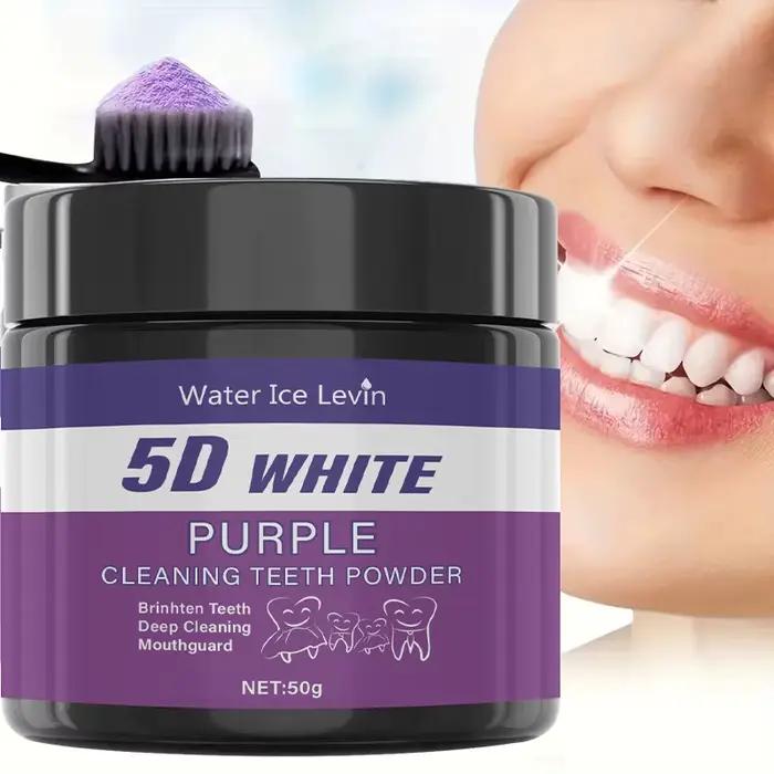 Water Ice Levin Purple Dentifrice éclaircissant : pour un blanc 5D profond