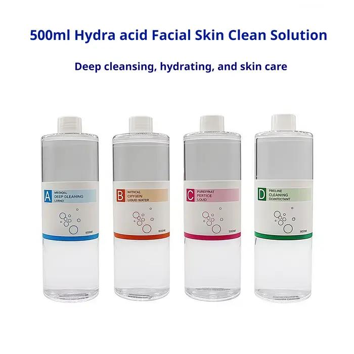 Solution de Peeling ABCD Aqua Hydra, sérum pour le visage, pour Dermabrasion, Machine de soins de beauté, nettoyage en profondeur, exfoliant, hydrate, 500ml