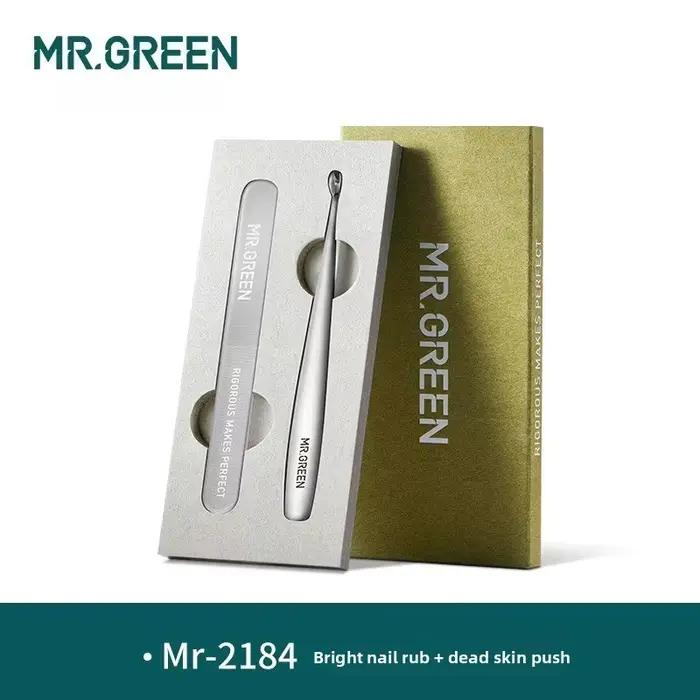 Lime à ongles en verre à double extrémité MR.GREEN – Polissage et façonnage entièrement lavables